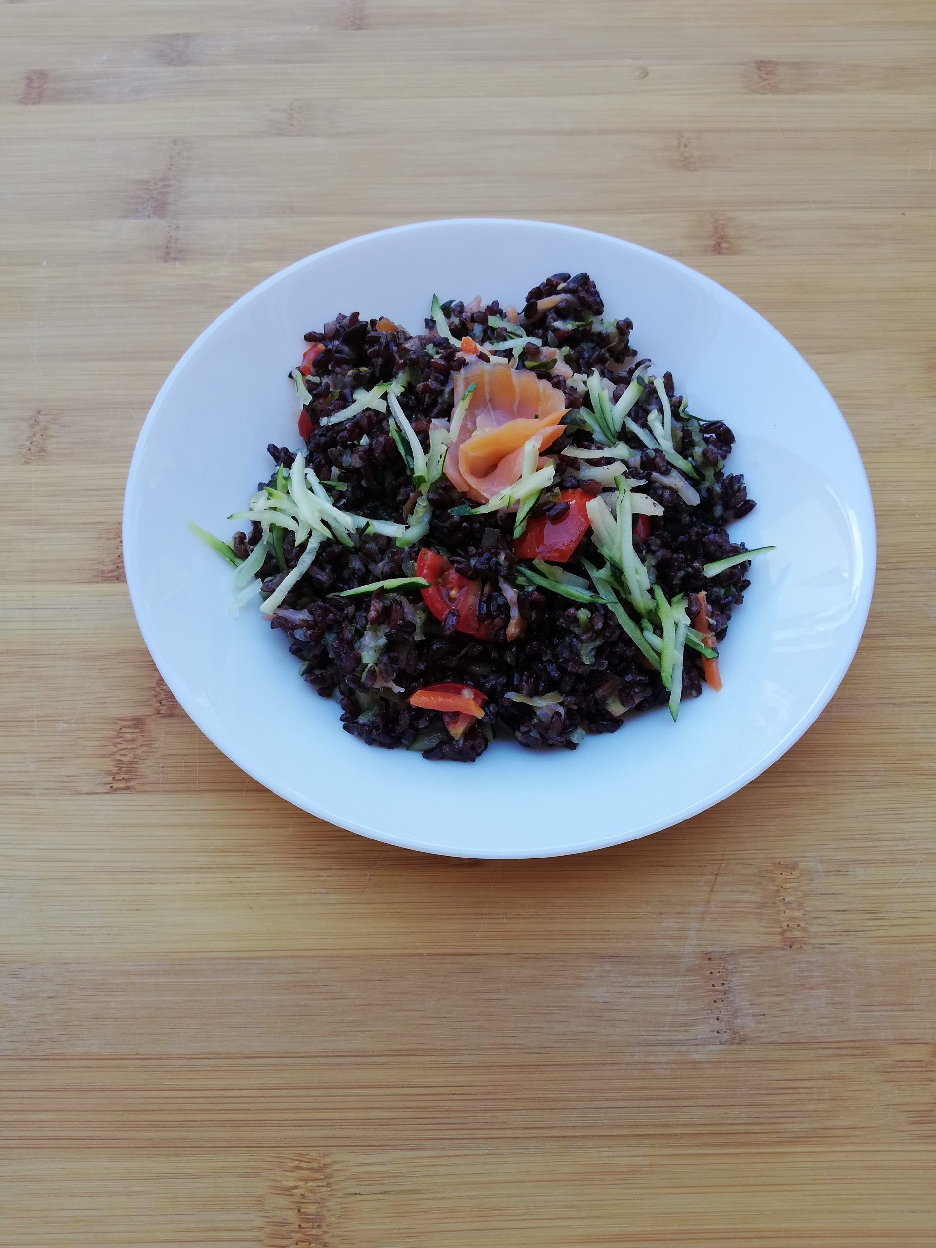 Riso Venere e Salmone affumicato - Serena Sciara