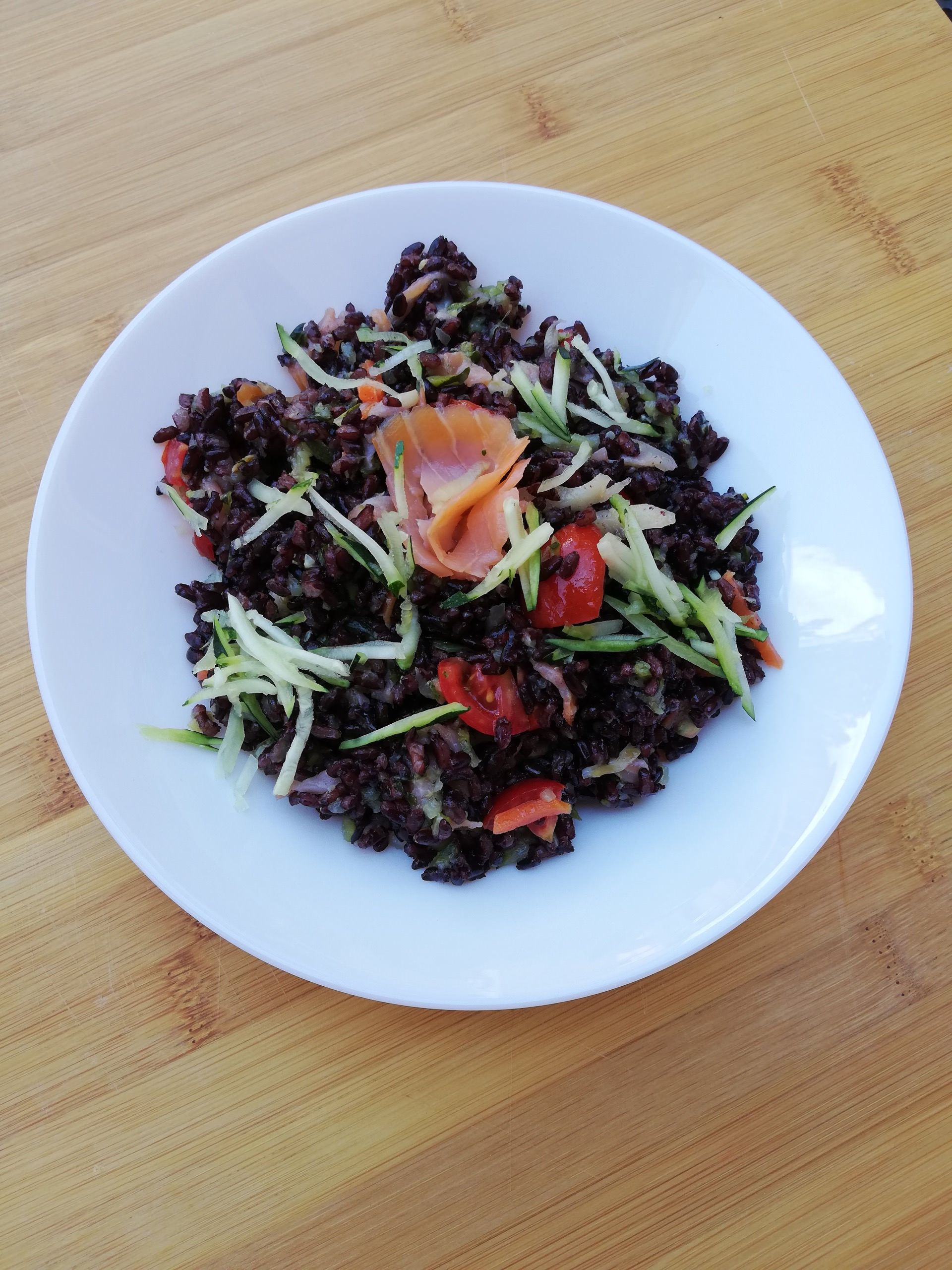 Riso Venere e Salmone affumicato - Serena Sciara